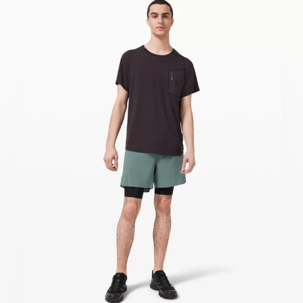 Lululemon Diffract Run Short Linedlululemon lab size L in VGUC